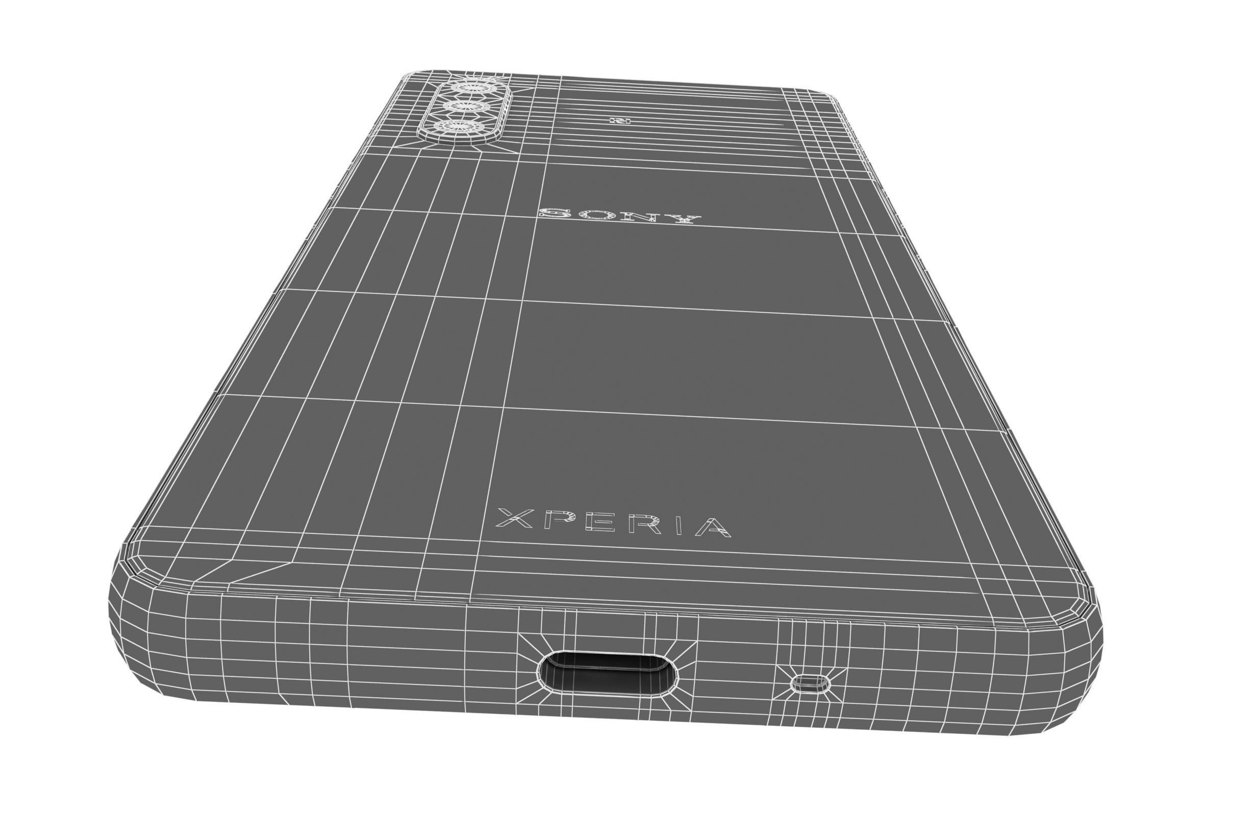 Sony Xperia 10 V All Colors Low-poly 3D model_54