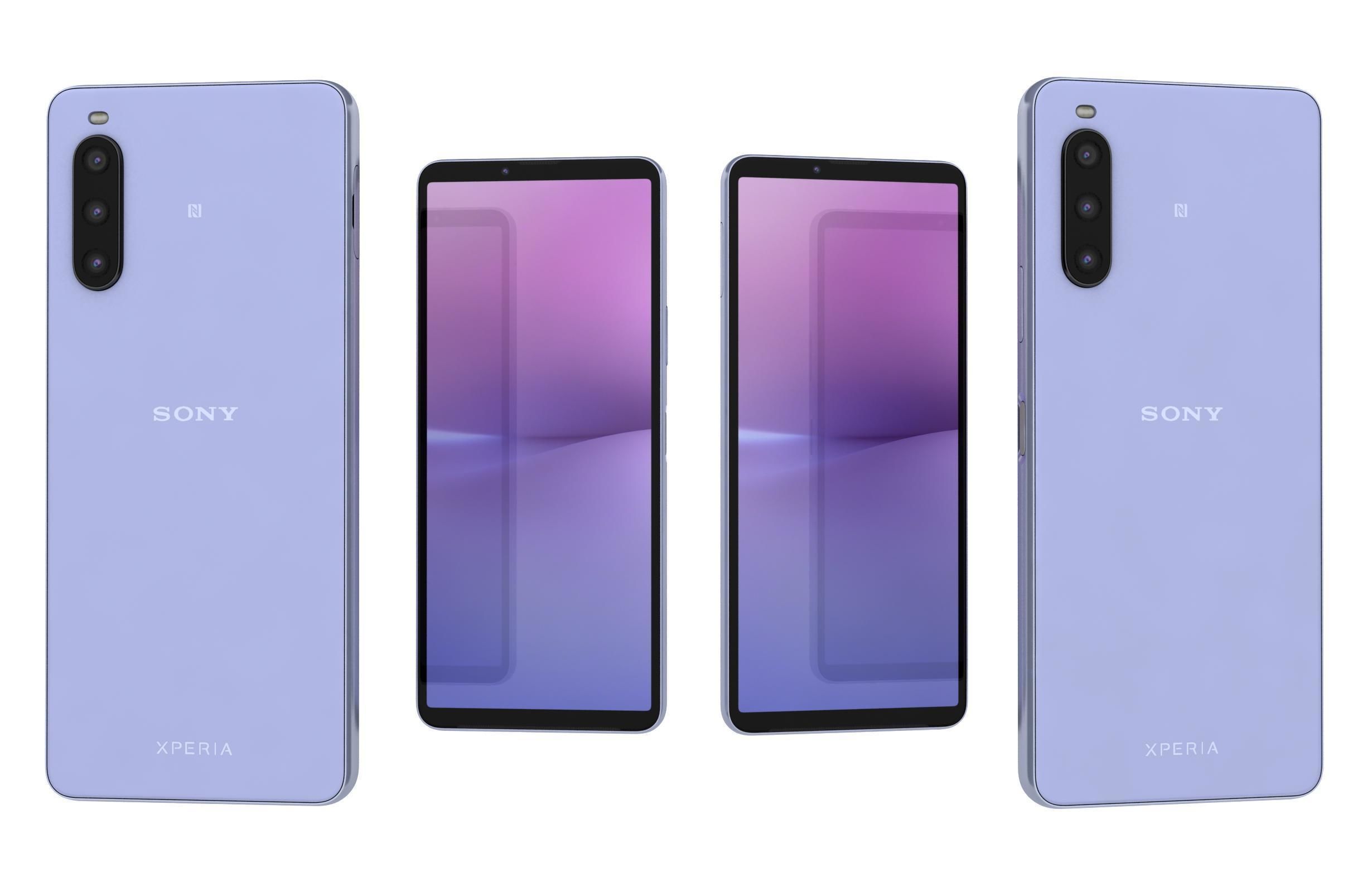 Sony Xperia 10 V All Colors Low-poly 3D model_16