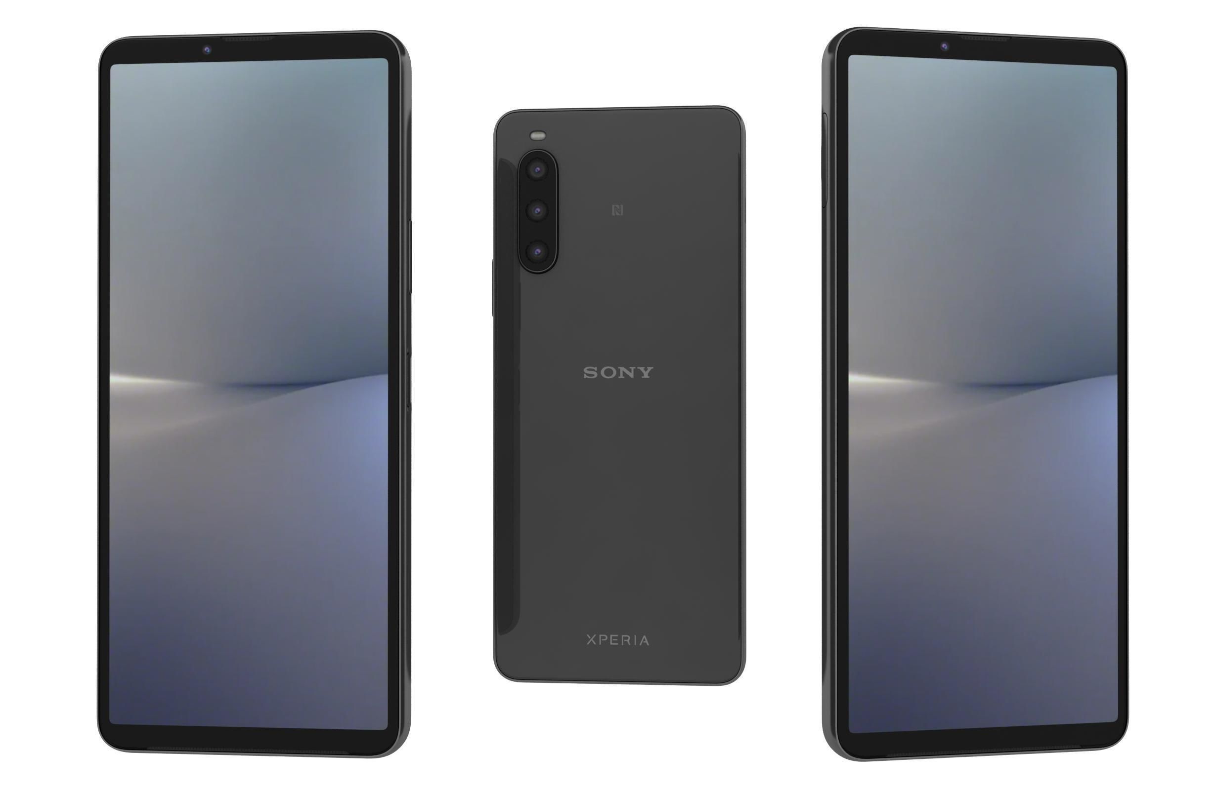 Sony Xperia 10 V All Colors Low-poly 3D model_1