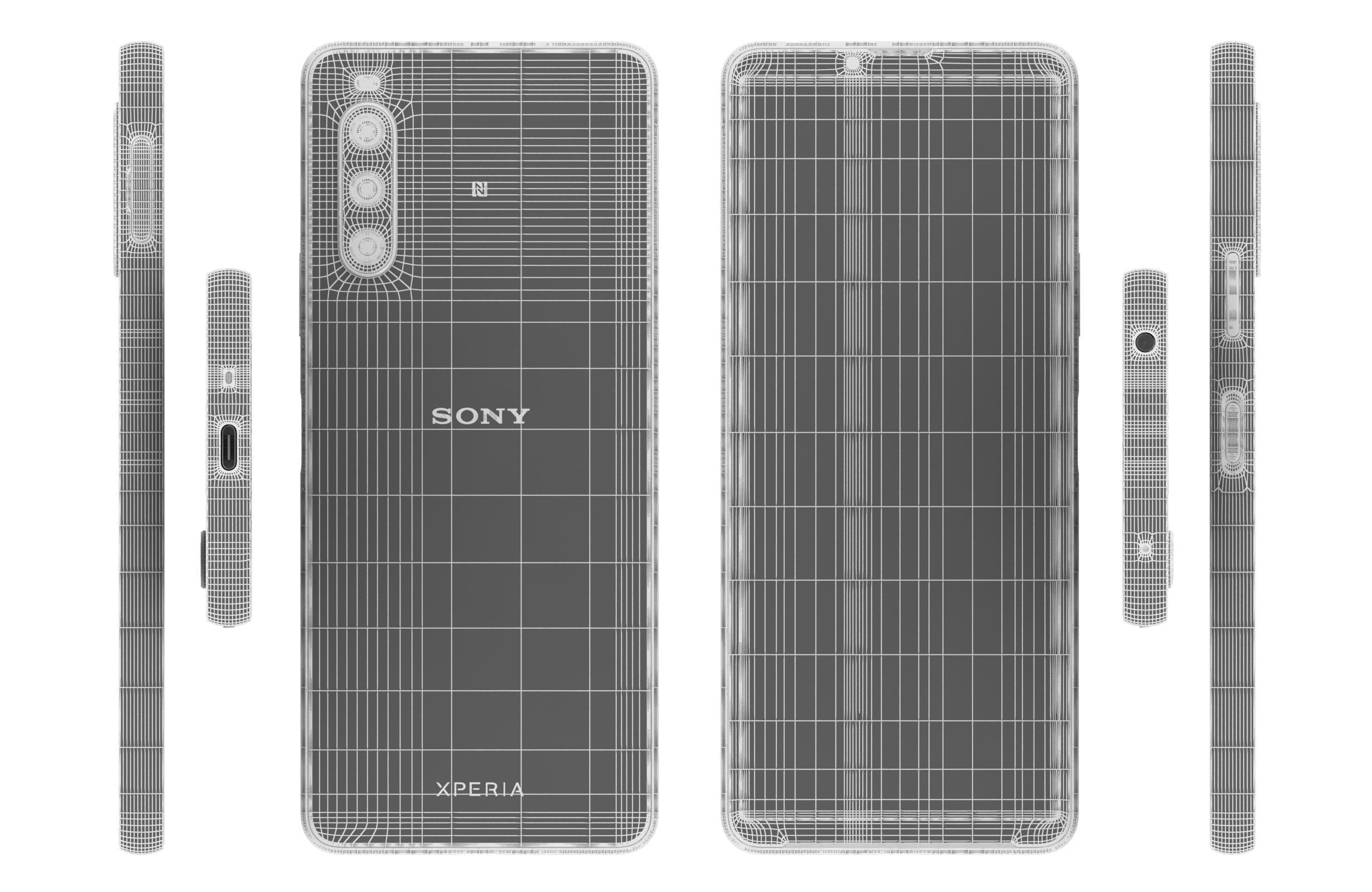 Sony Xperia 10 V All Colors Low-poly 3D model_50