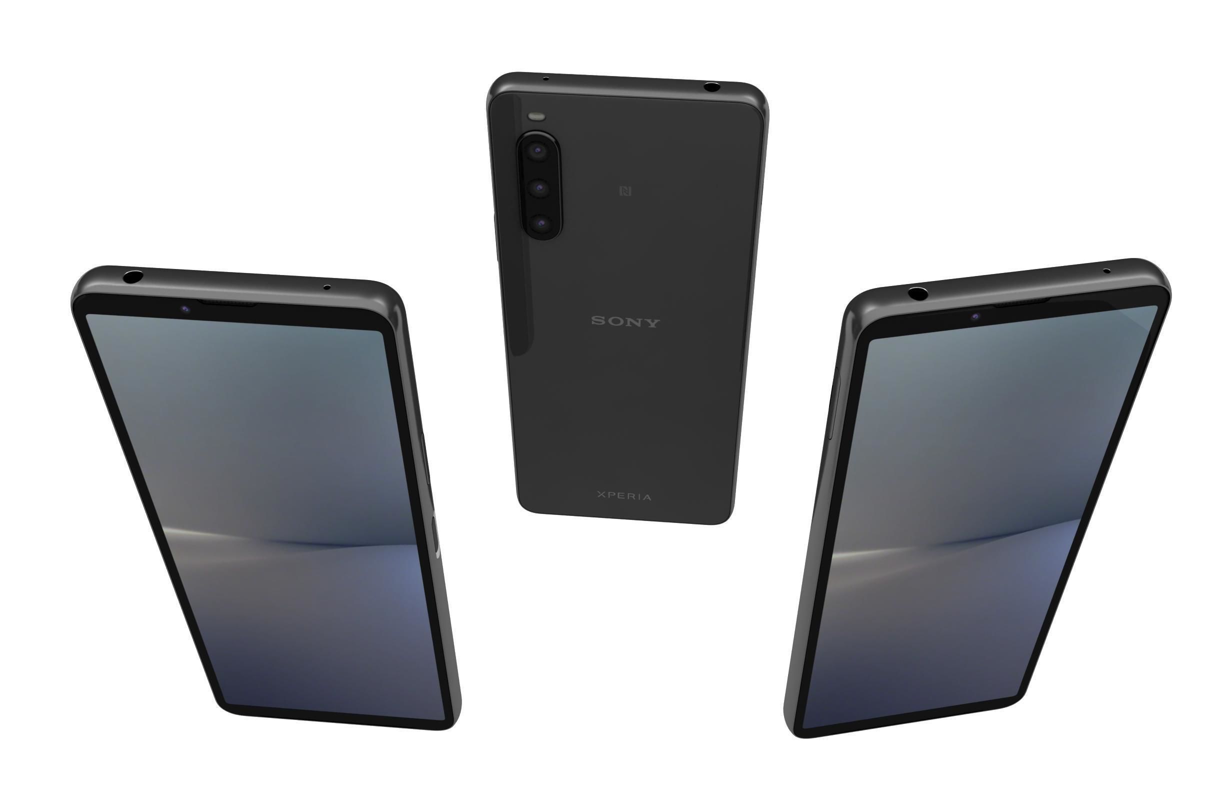 Sony Xperia 10 V All Colors Low-poly 3D model_2