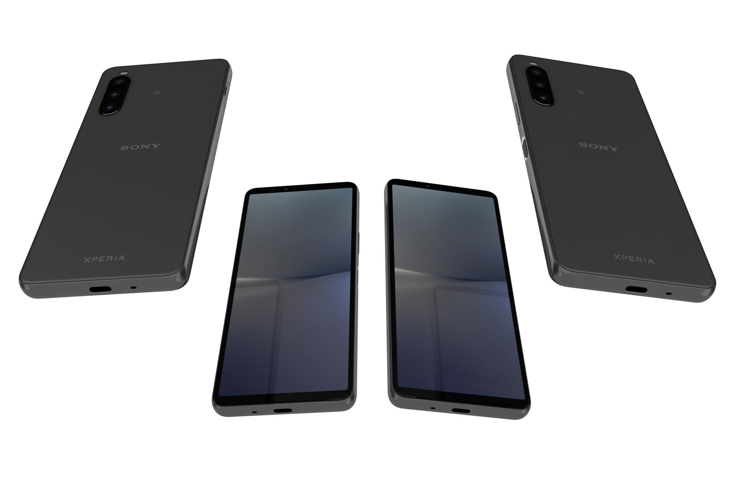 Sony Xperia 10 V All Colors Low-poly 3D model_6
