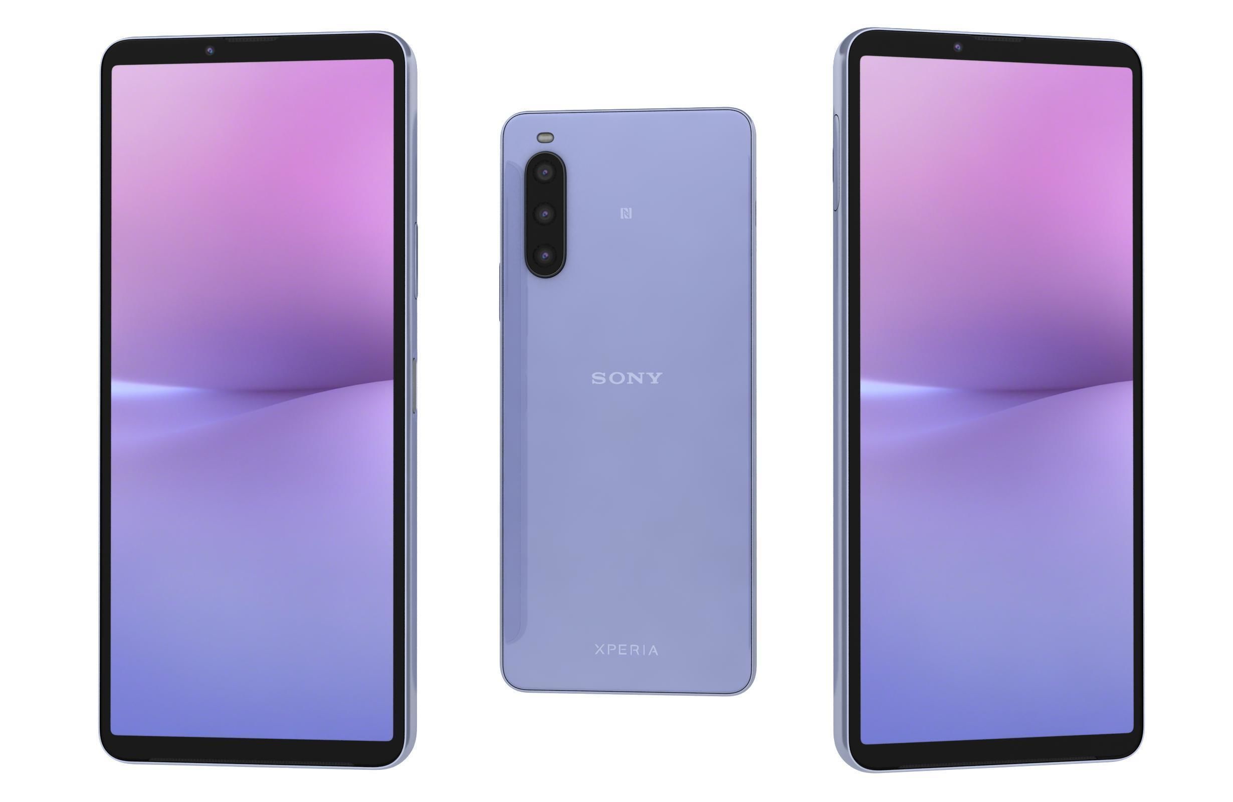 Sony Xperia 10 V All Colors Low-poly 3D model_13