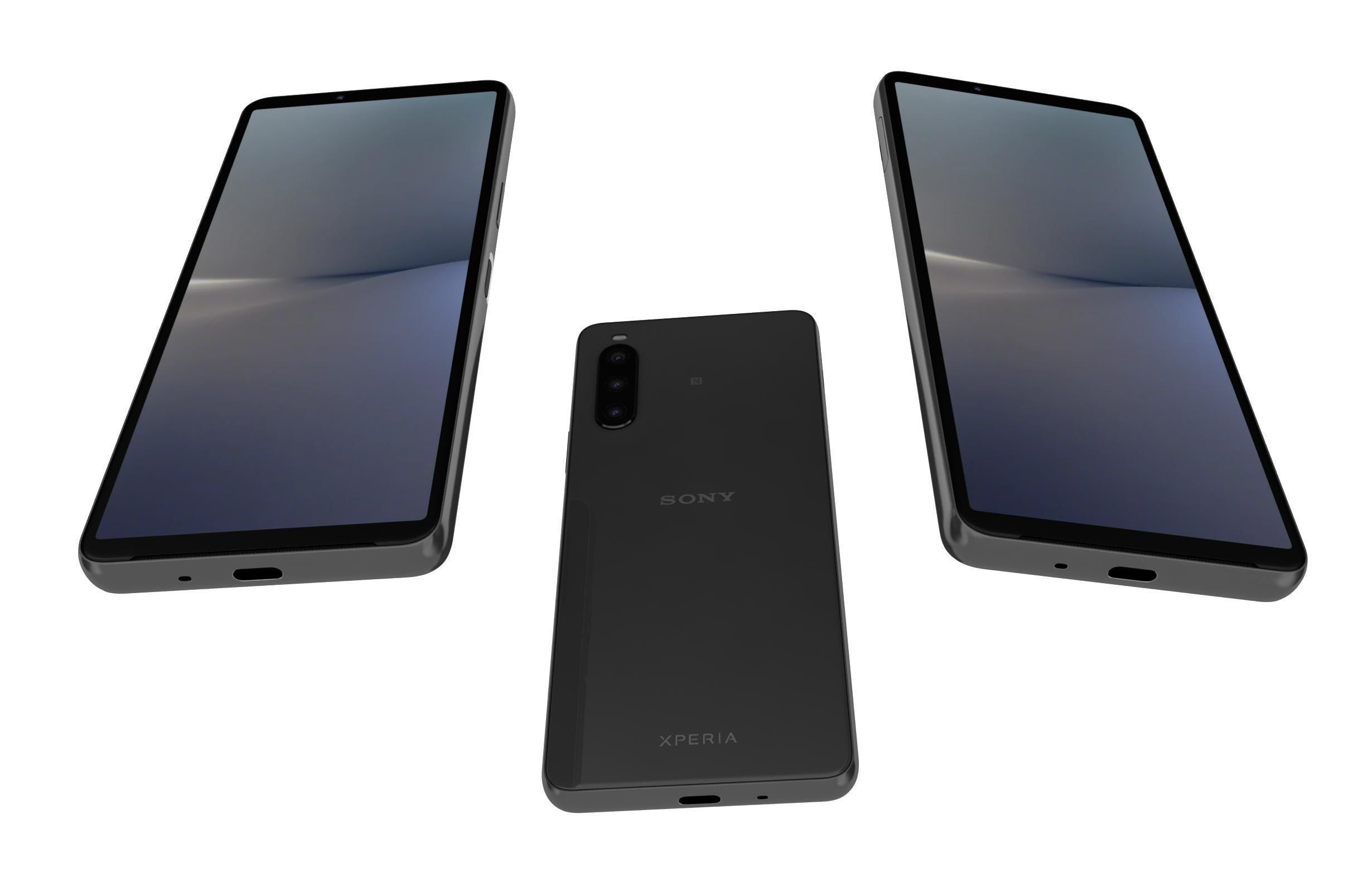 Sony Xperia 10 V All Colors Low-poly 3D model_3