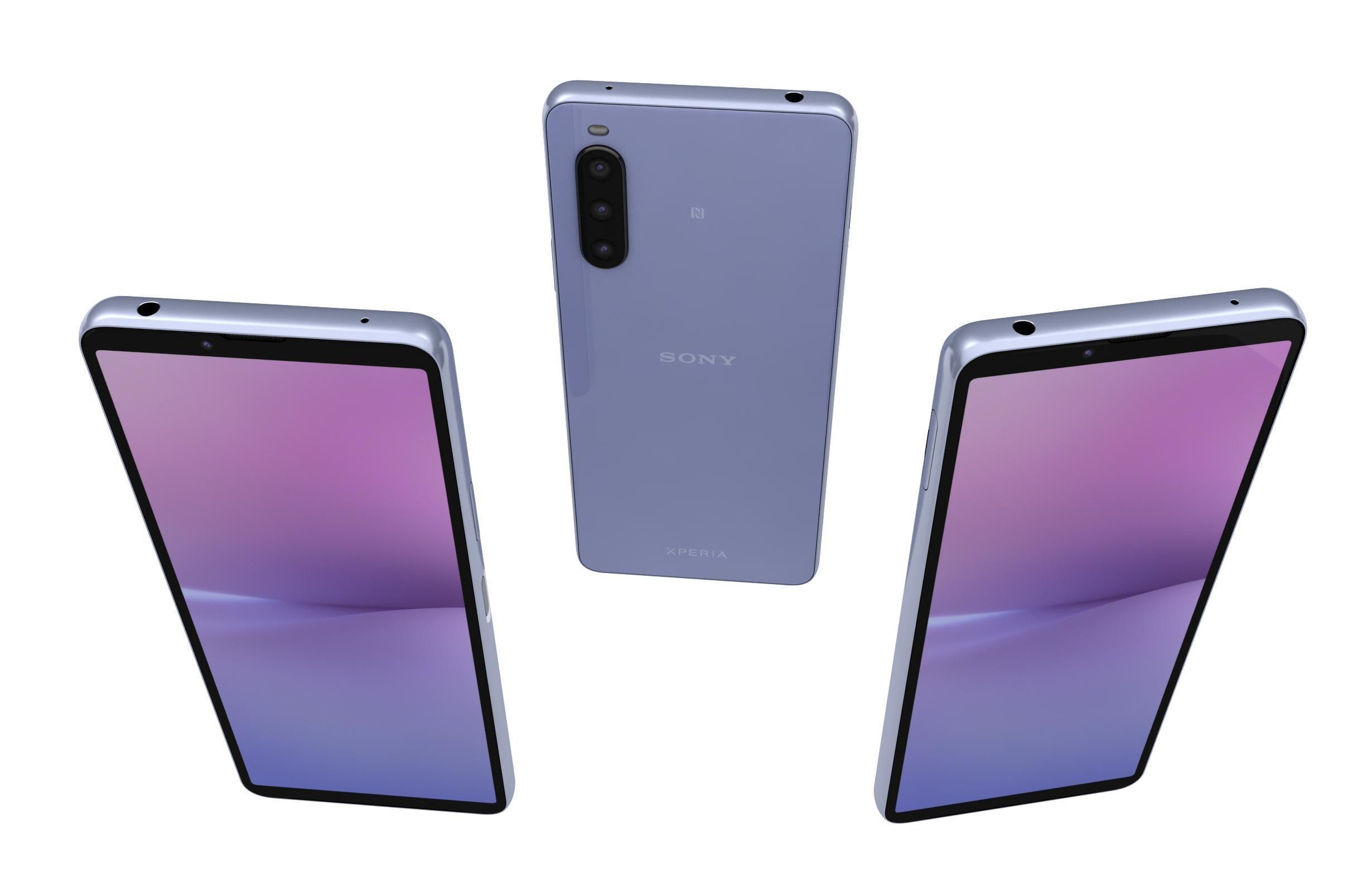 Sony Xperia 10 V All Colors Low-poly 3D model_14