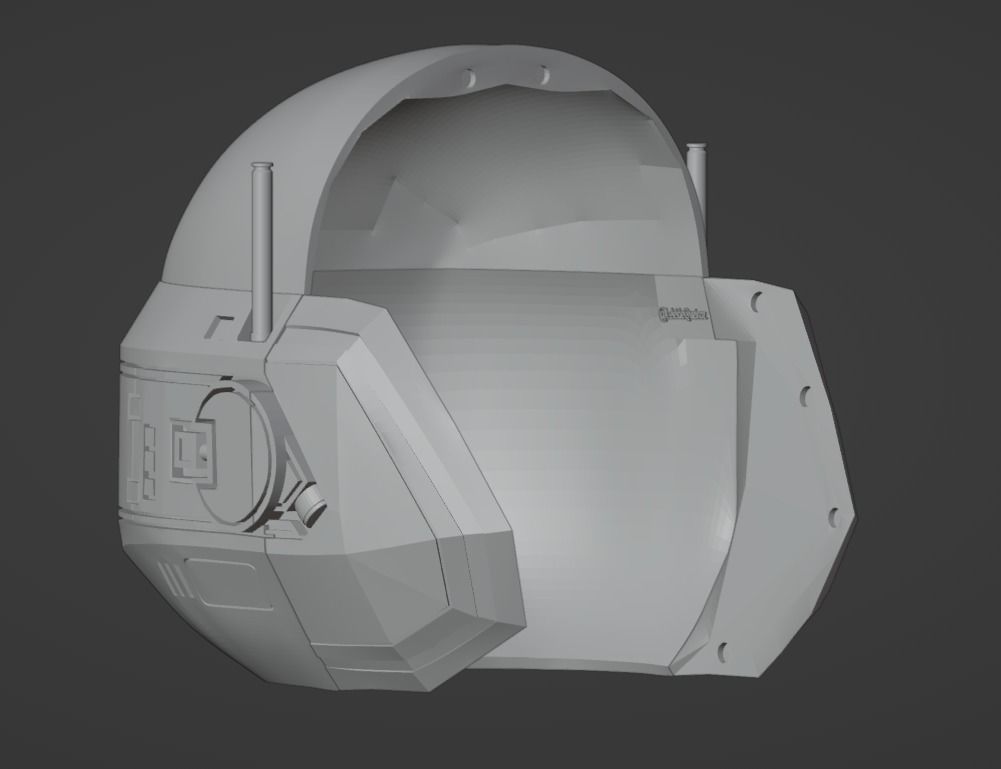 Tokusatsu Jaspion Helmet 3D print model 3D print model_10