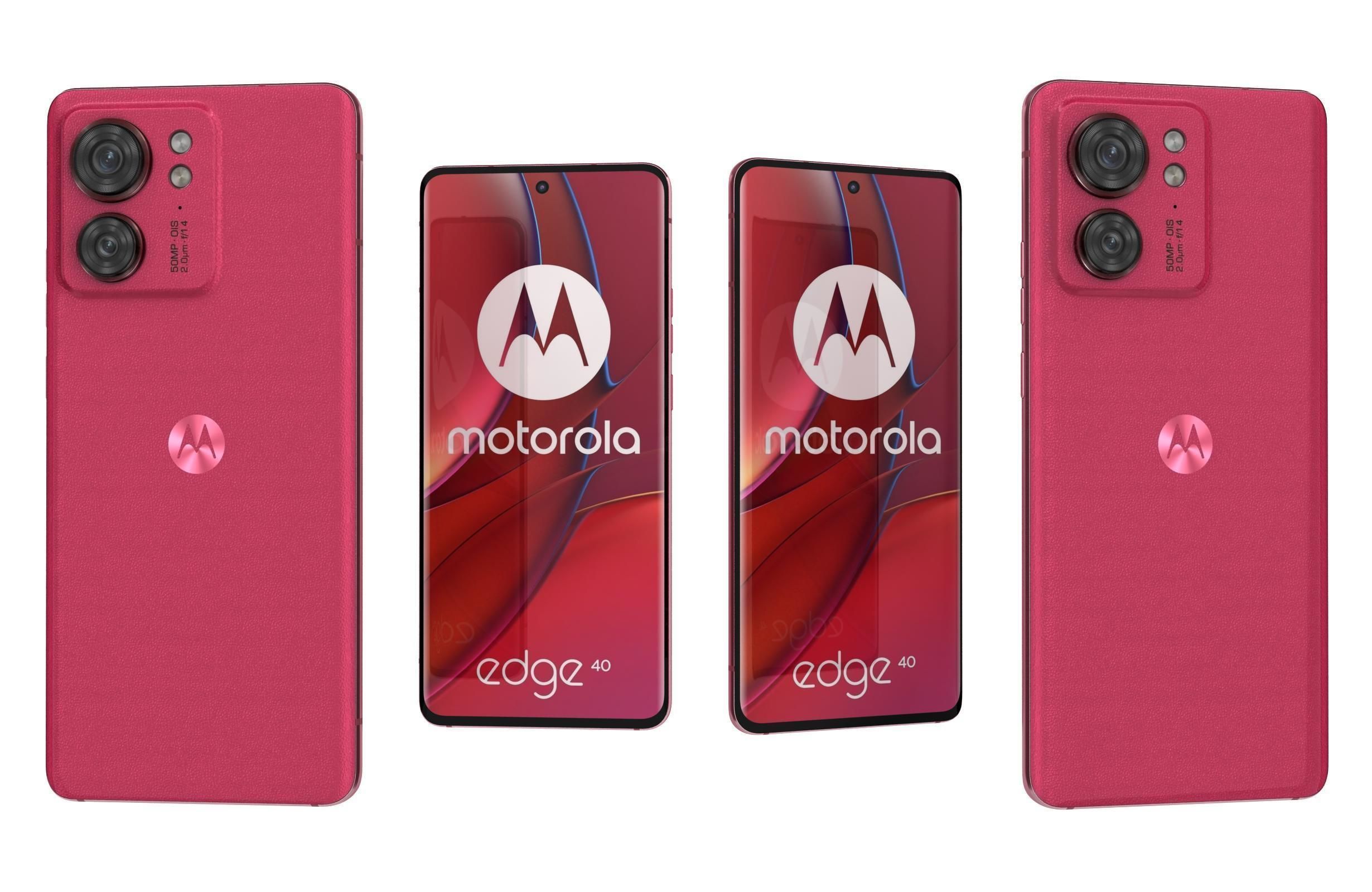 Motorola Edge 40 All Colors Low-poly 3D model_1