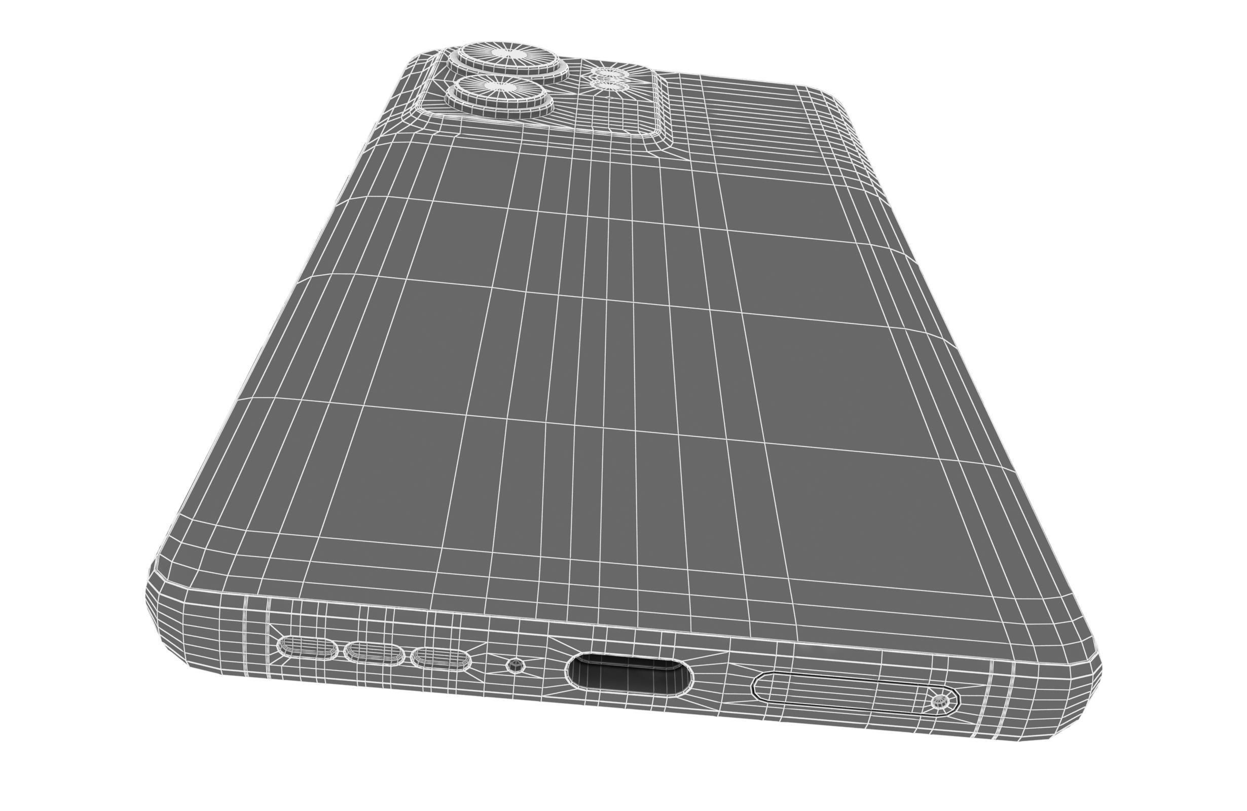 Motorola Edge 40 All Colors Low-poly 3D model_54