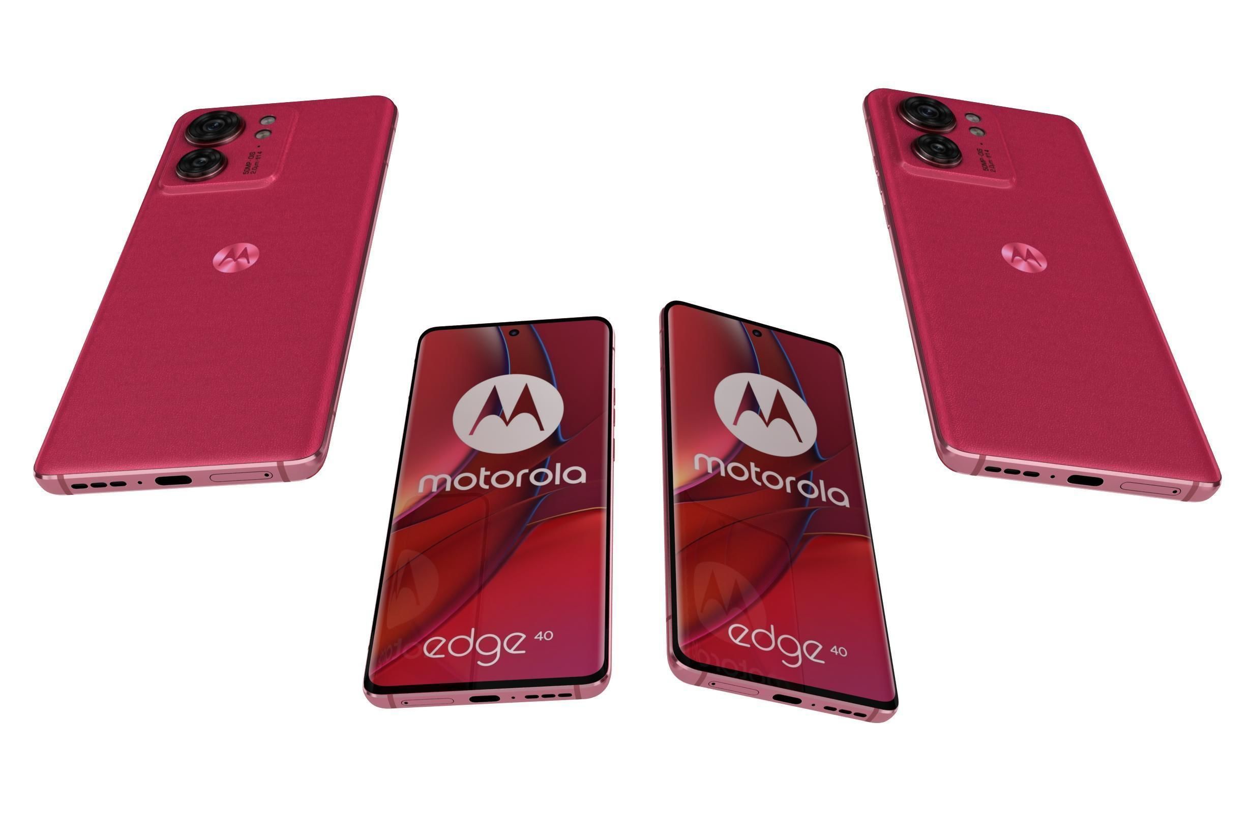 Motorola Edge 40 All Colors Low-poly 3D model_9