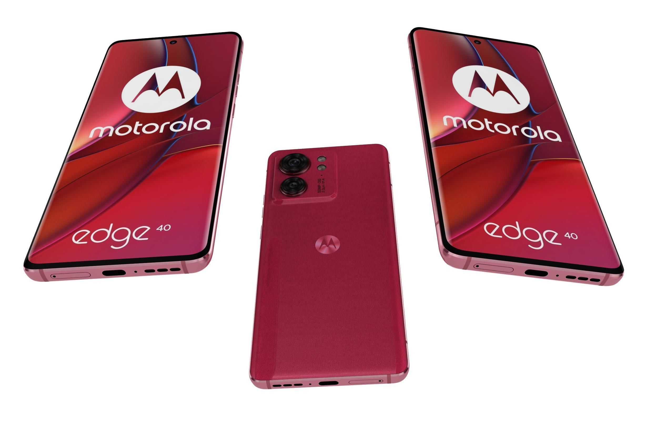 Motorola Edge 40 All Colors Low-poly 3D model_7
