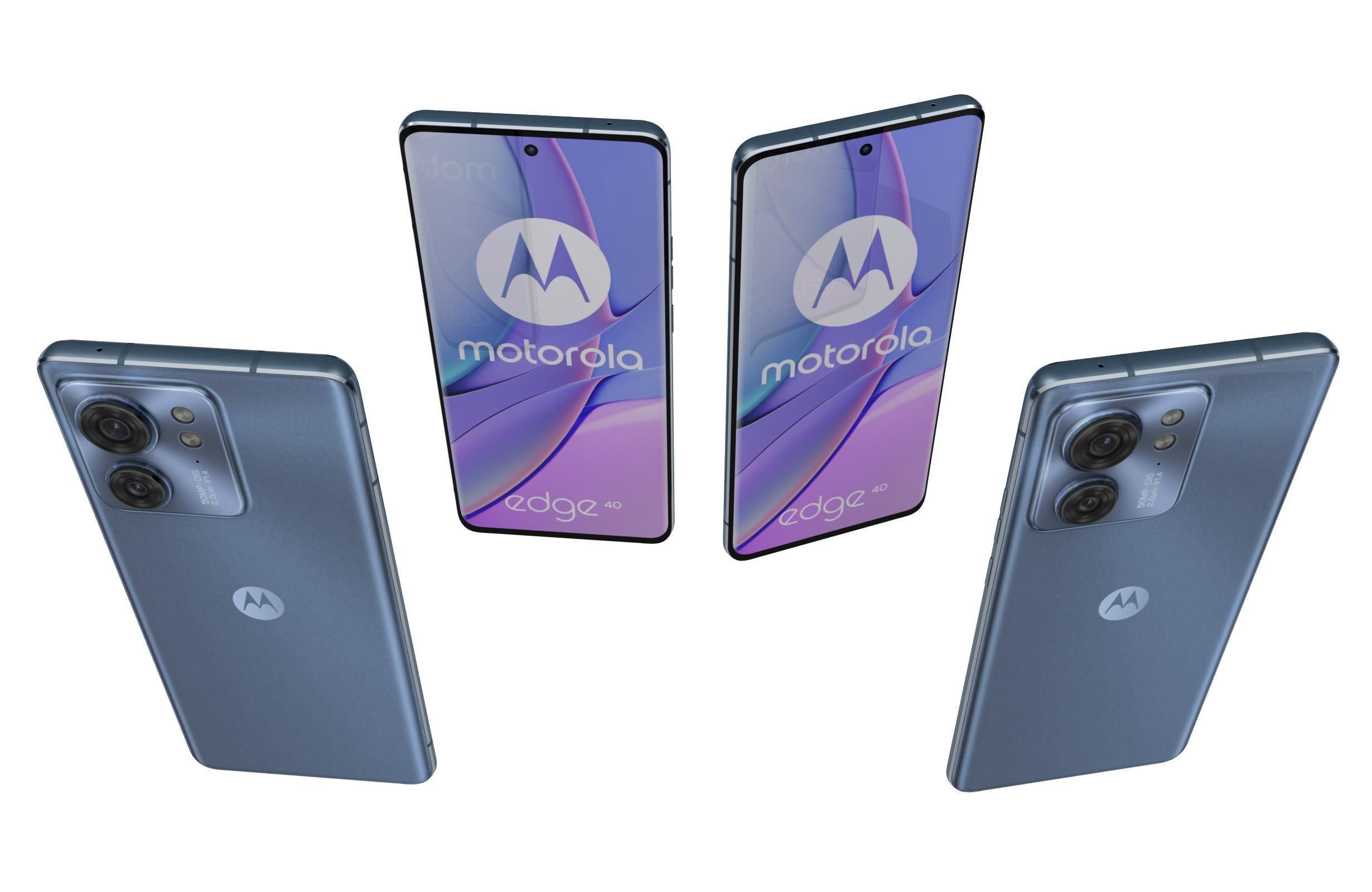 Motorola Edge 40 All Colors Low-poly 3D model_30