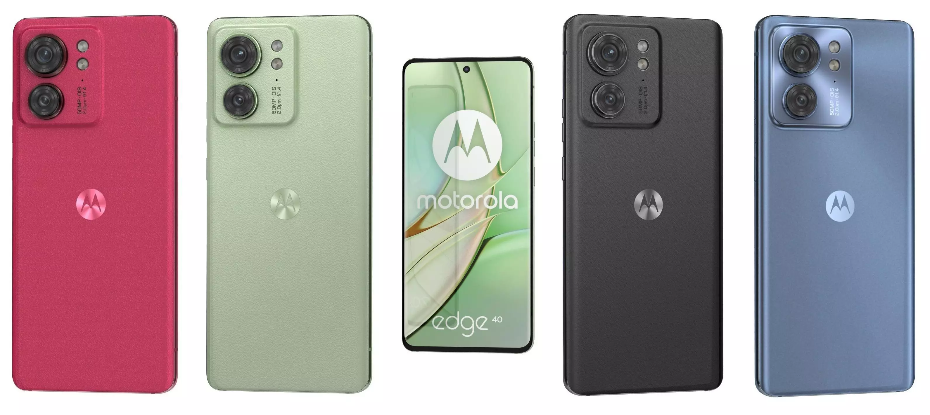 Motorola Edge 40 All Colors Low-poly 3D model_0