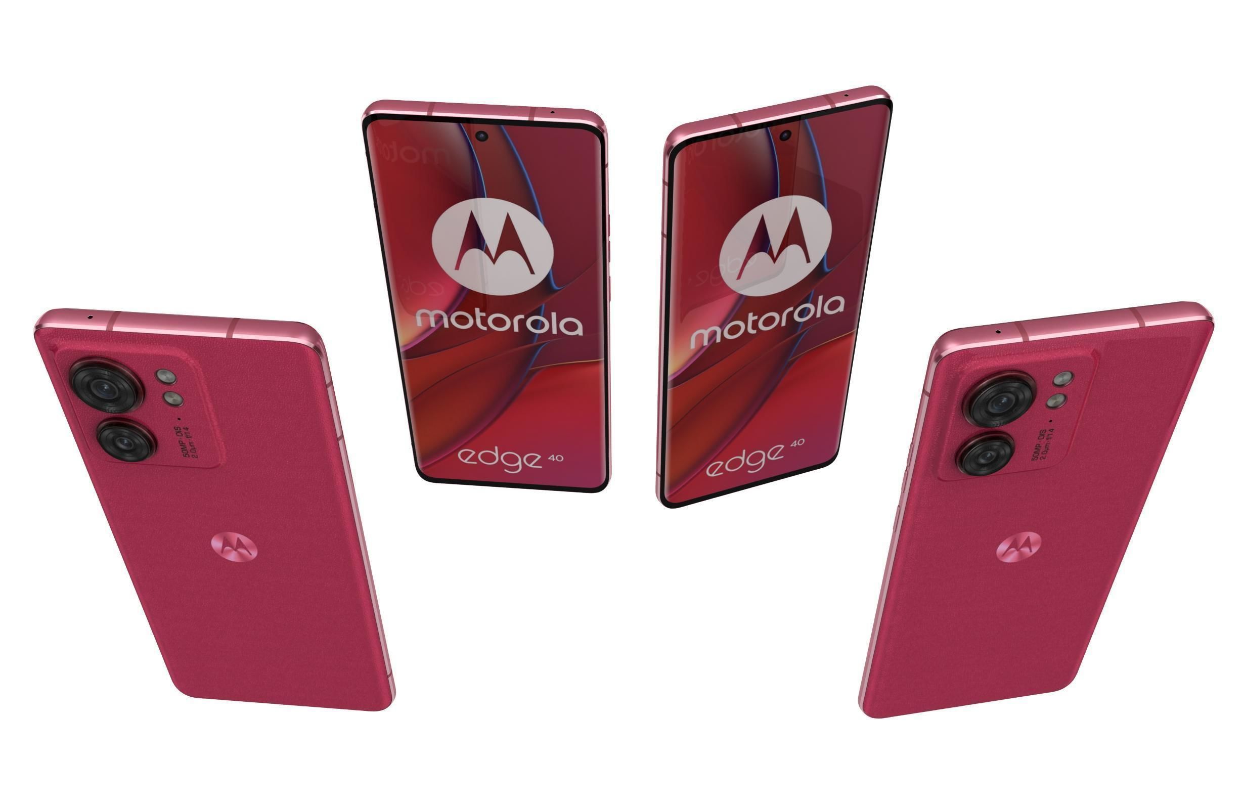 Motorola Edge 40 All Colors Low-poly 3D model_8