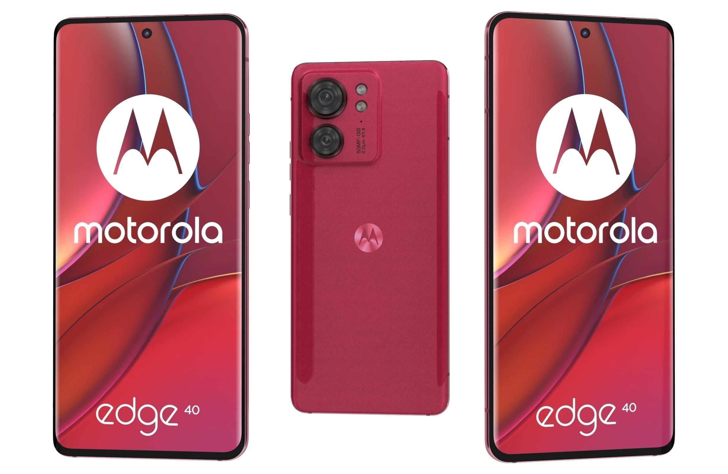 Motorola Edge 40 All Colors Low-poly 3D model_5