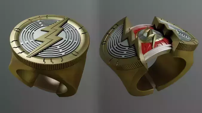 The Flash opening ring -cosplay jewelry