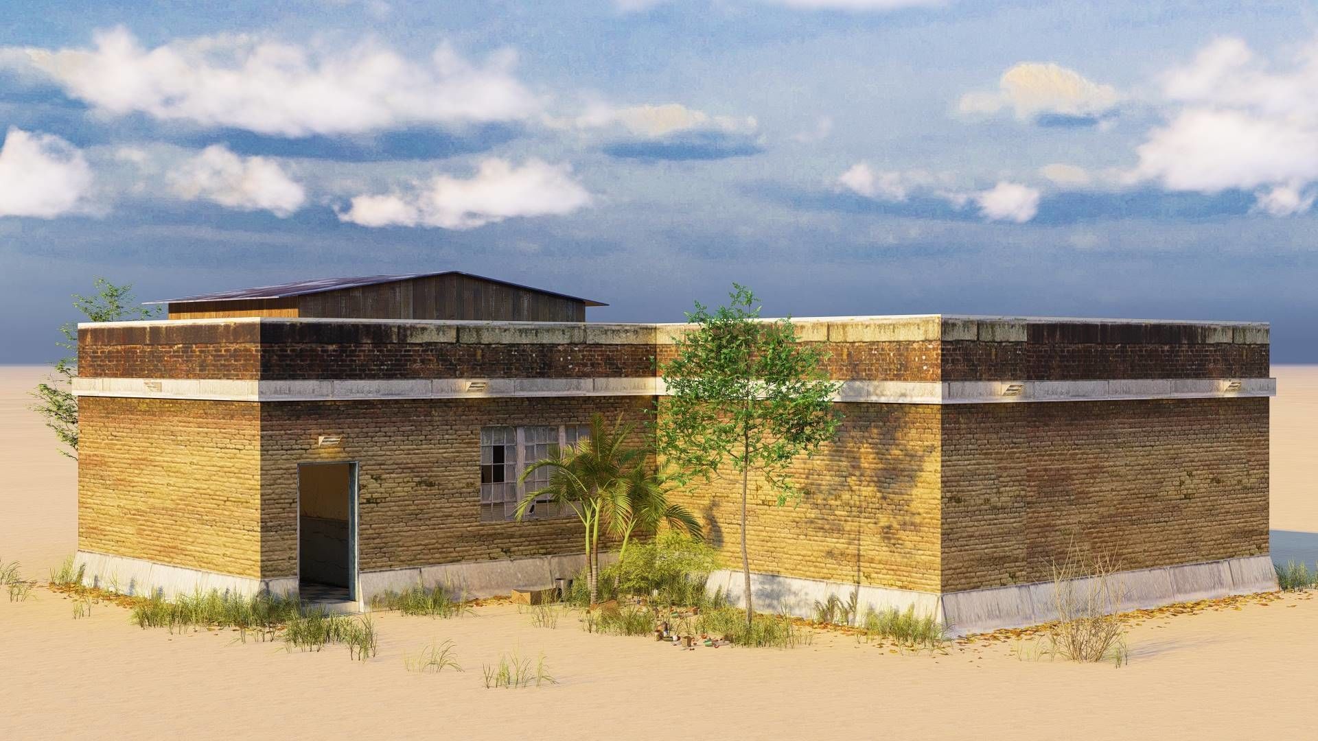 CCTV Building Low-poly 3D model_10