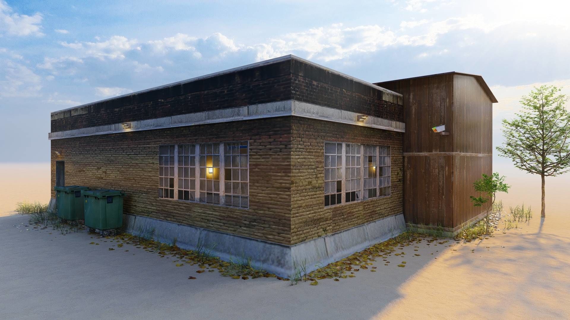 CCTV Building Low-poly 3D model_15