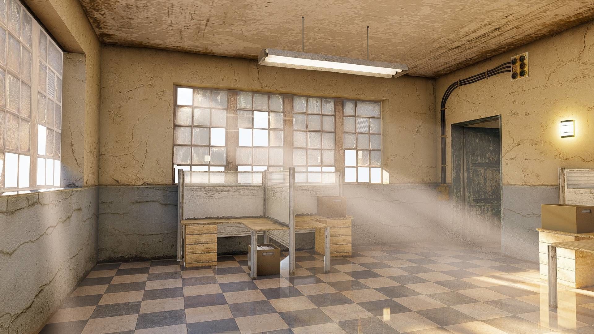 CCTV Building Low-poly 3D model_6