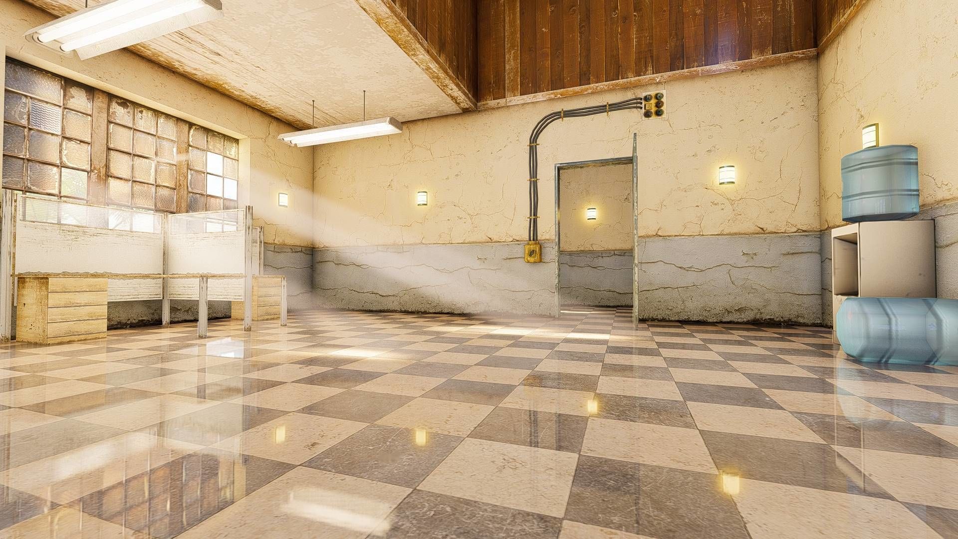 CCTV Building Low-poly 3D model_4