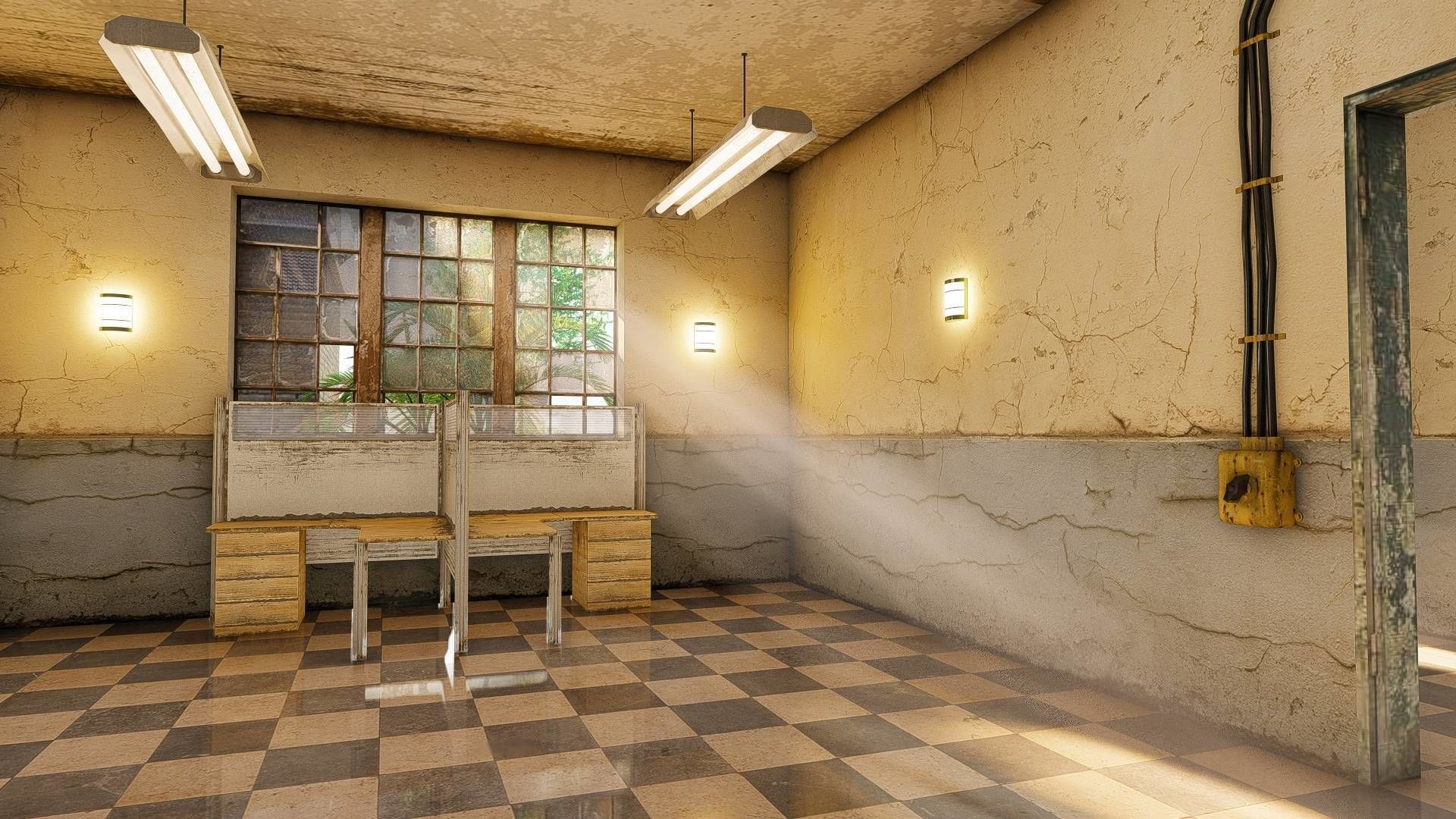 CCTV Building Low-poly 3D model_14