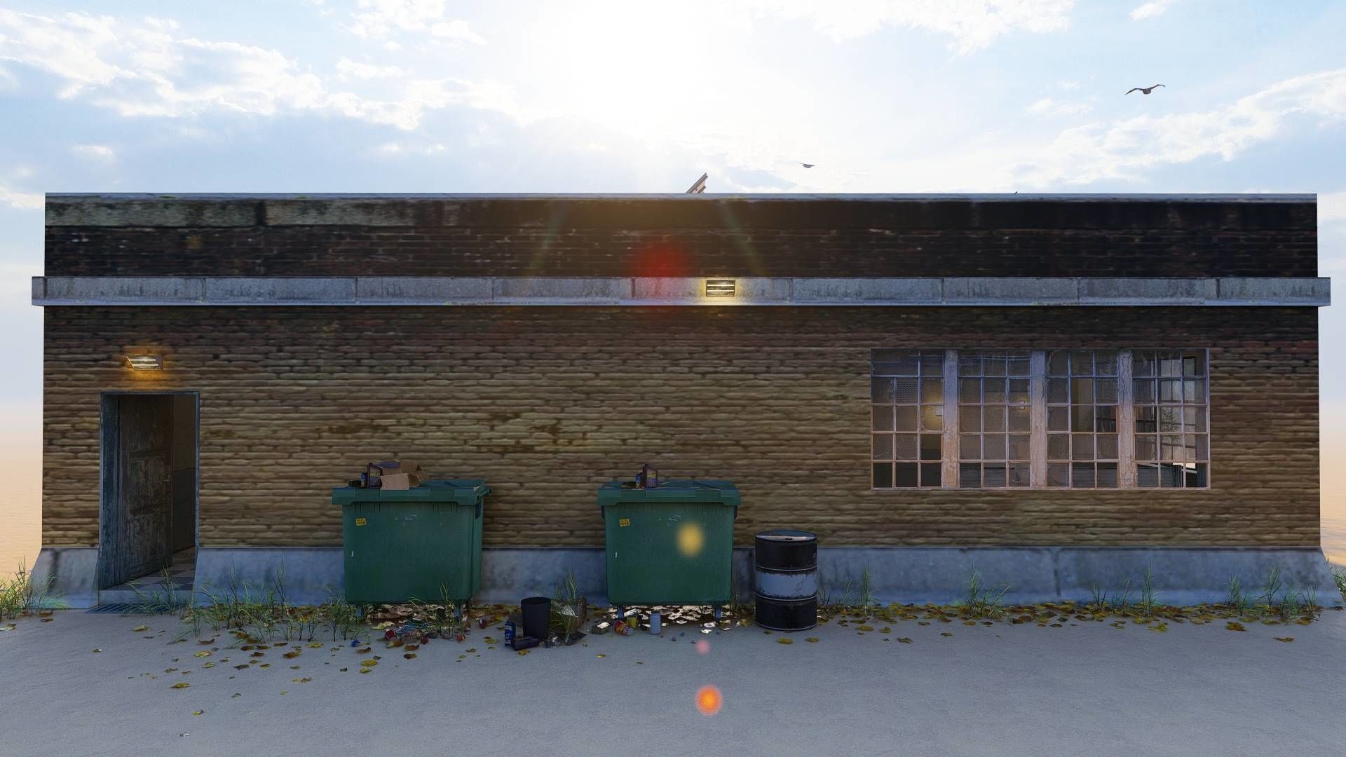 CCTV Building Low-poly 3D model_16