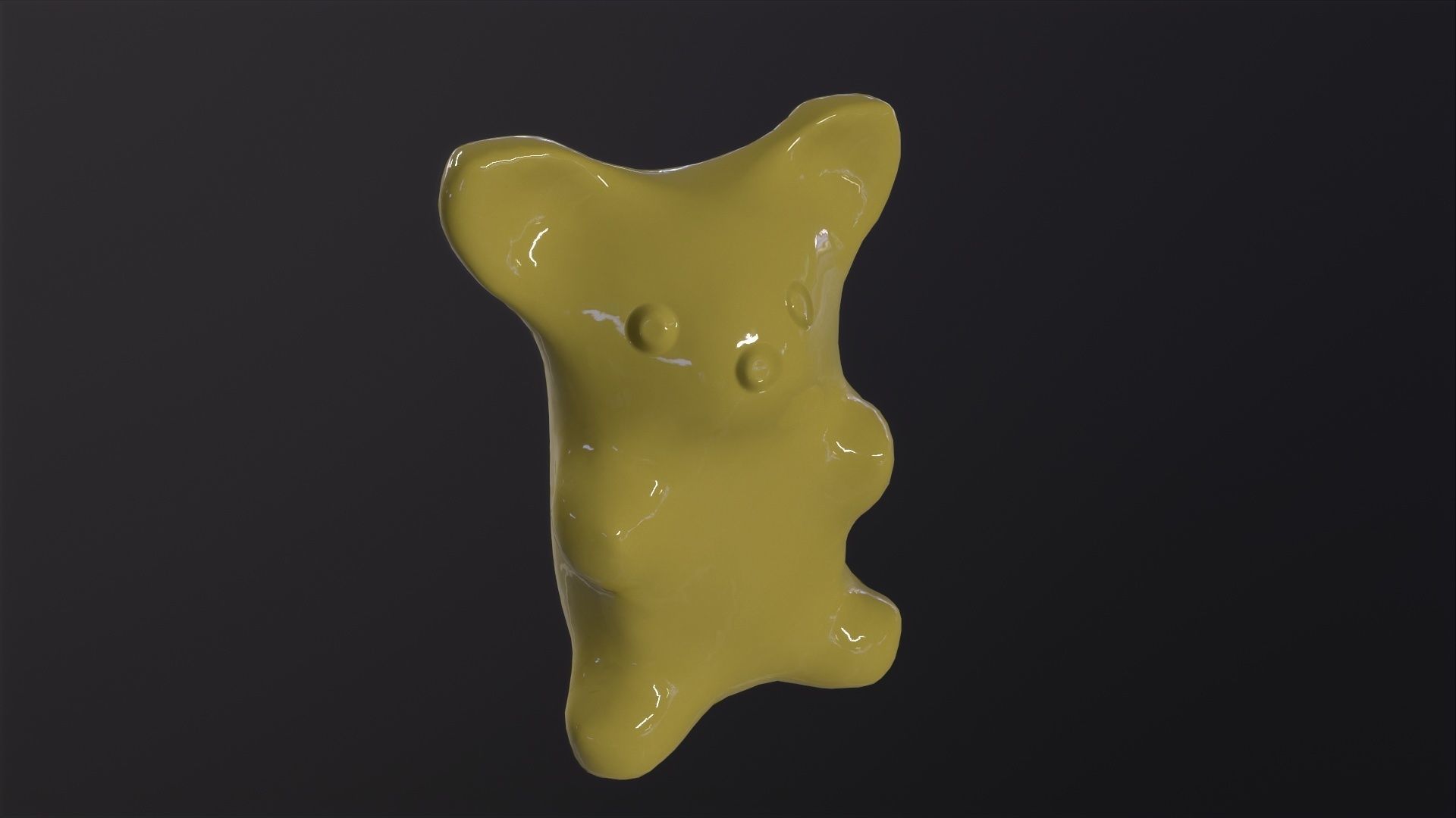Gummy Bear 3D Model Low-poly 3D model_5