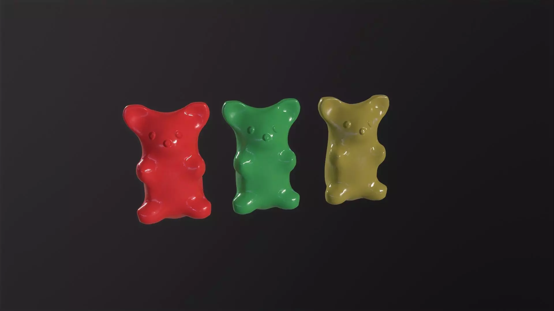 Gummy Bear 3D Model Low-poly 3D model_0