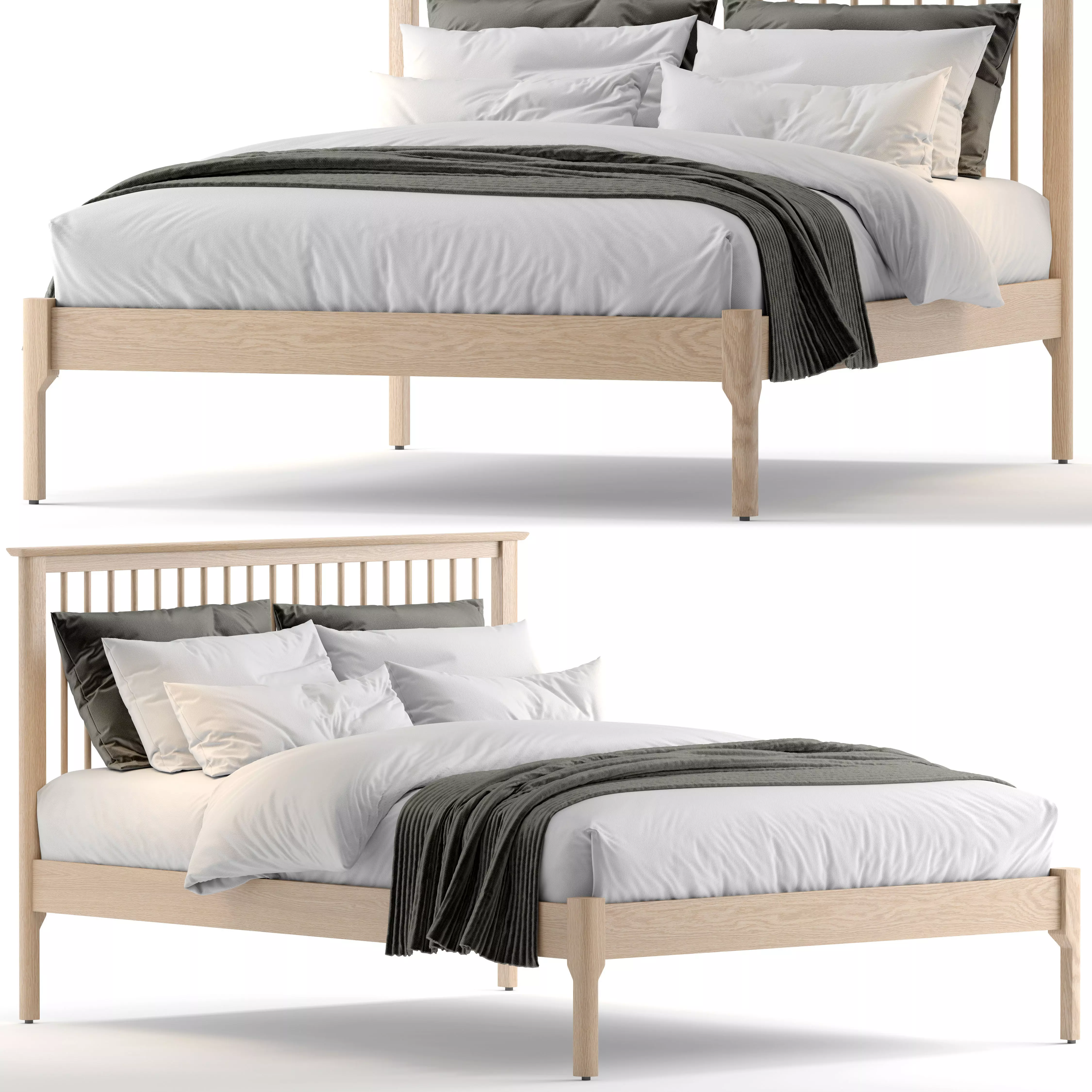 Julian Bowen Cotswold Bed 3D model_0