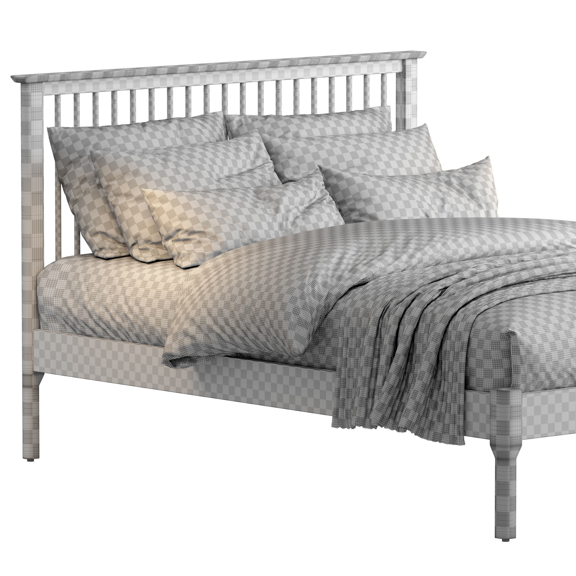 Julian Bowen Cotswold Bed 3D model_6