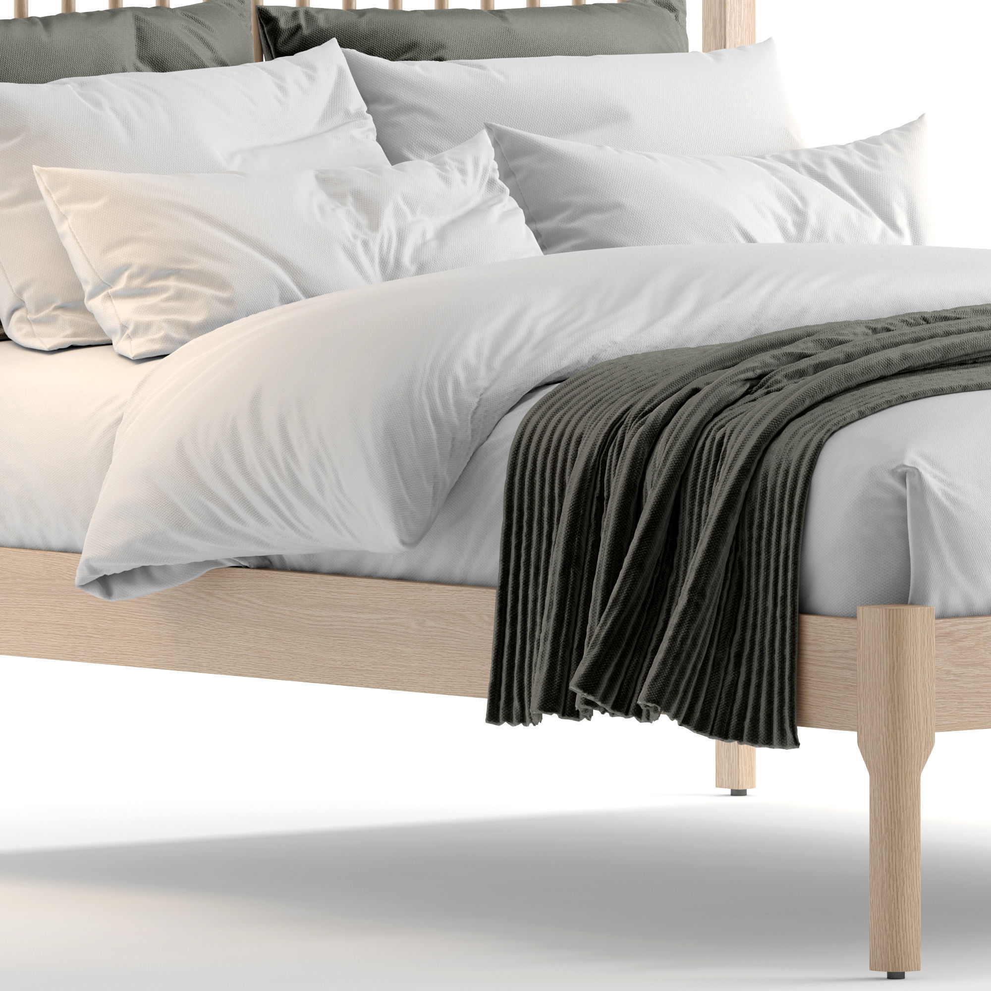 Julian Bowen Cotswold Bed 3D model_5
