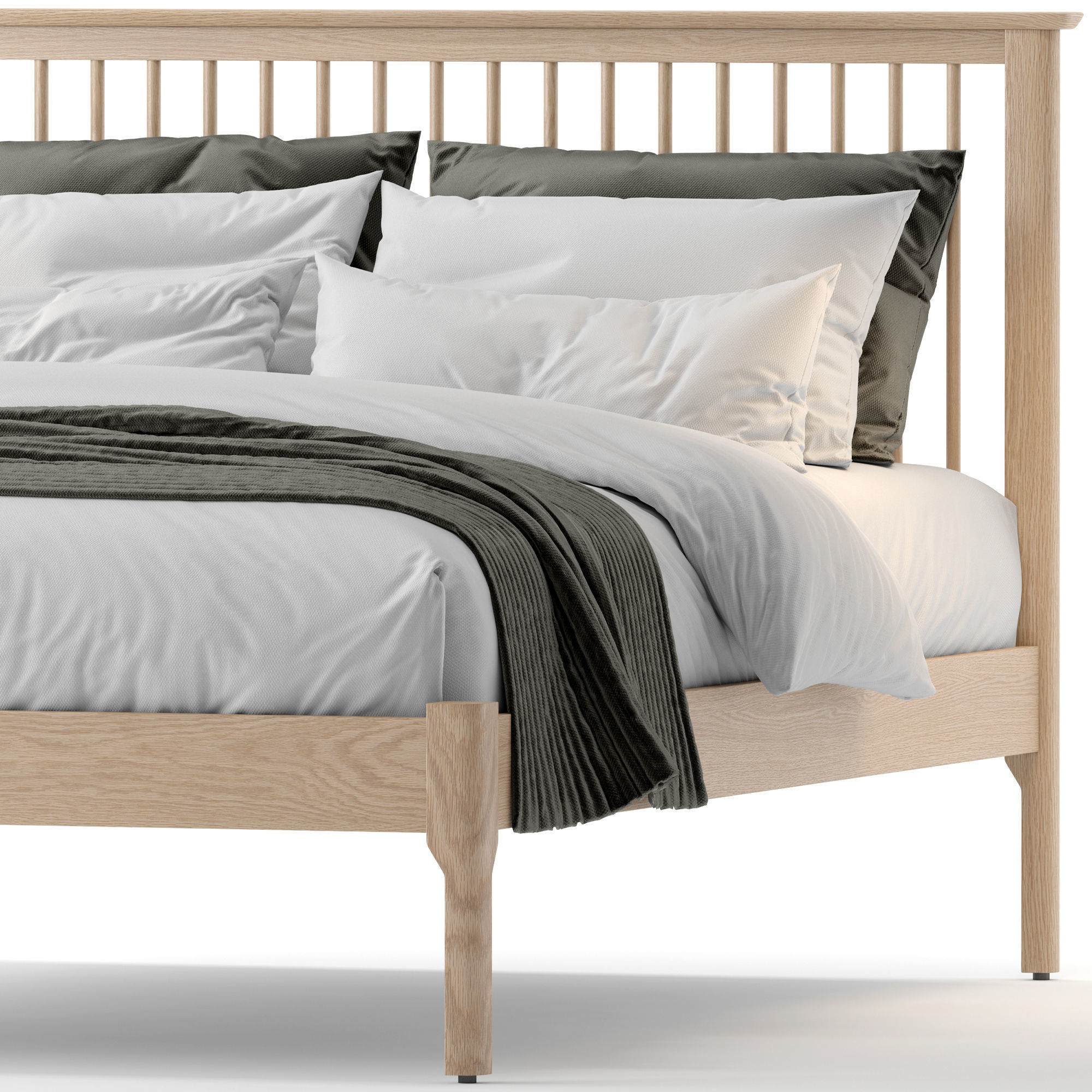 Julian Bowen Cotswold Bed 3D model_3