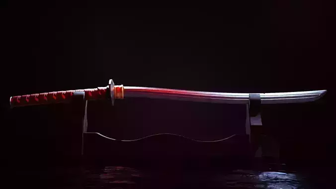 A Japanese Katana Model