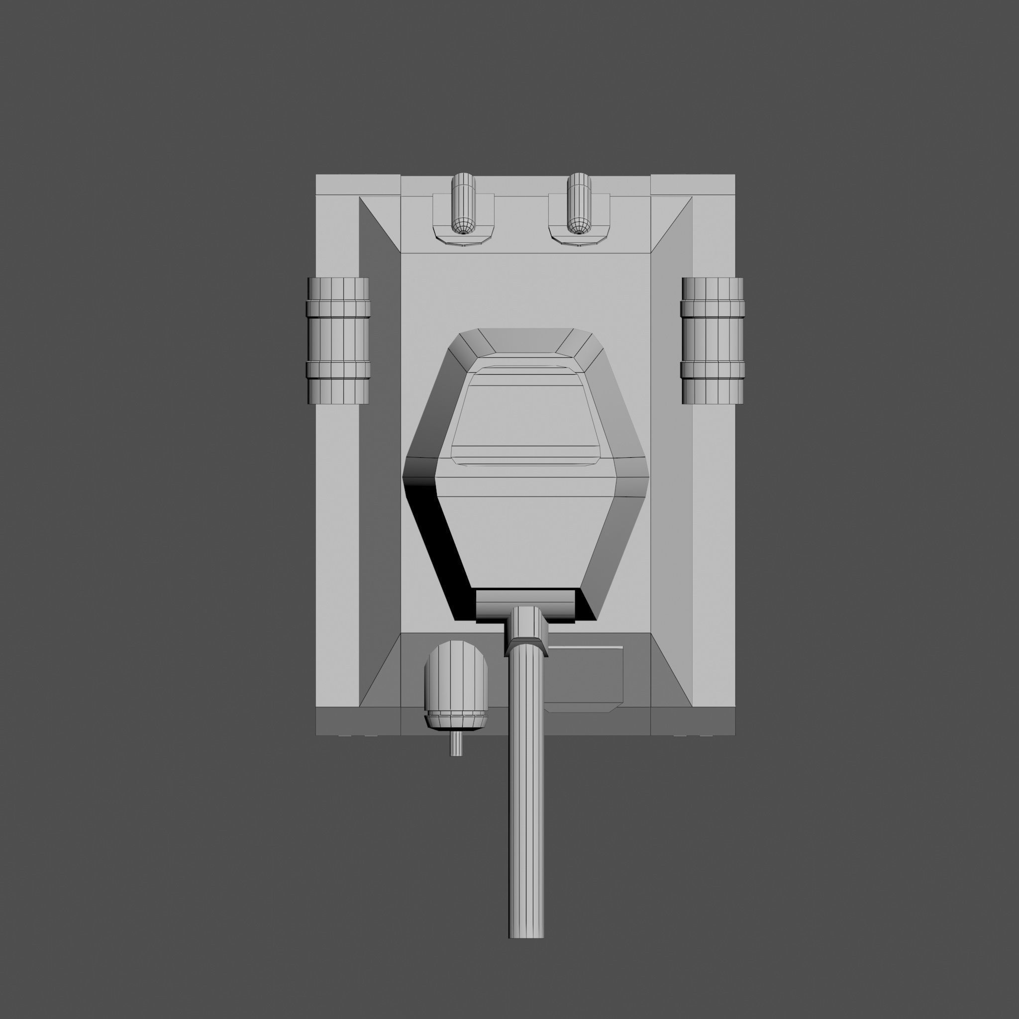 Cartoon T-34 Low-poly 3D model_15