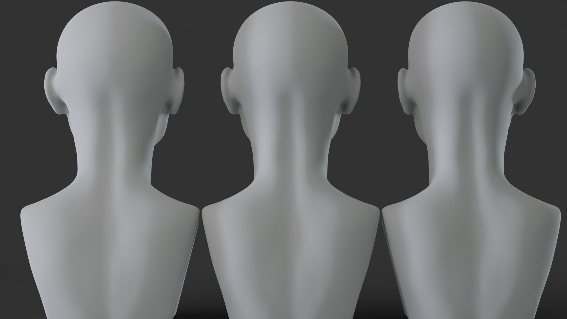 Female Head 3D model_5