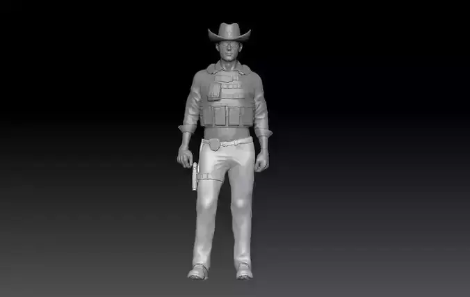 SHERIFF TEXAS 1 3D print model