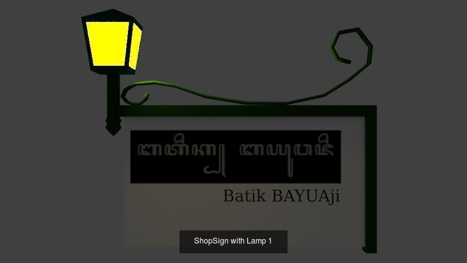 Exterior Lamp 3D Model Collection_3