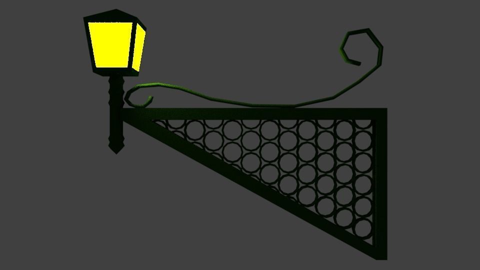 Exterior Lamp 3D Model Collection_4