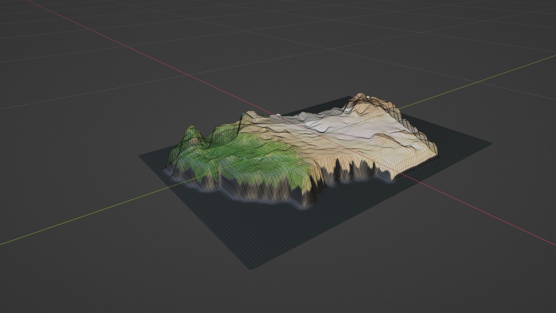 Chad Map Country Low-poly 3D model_8