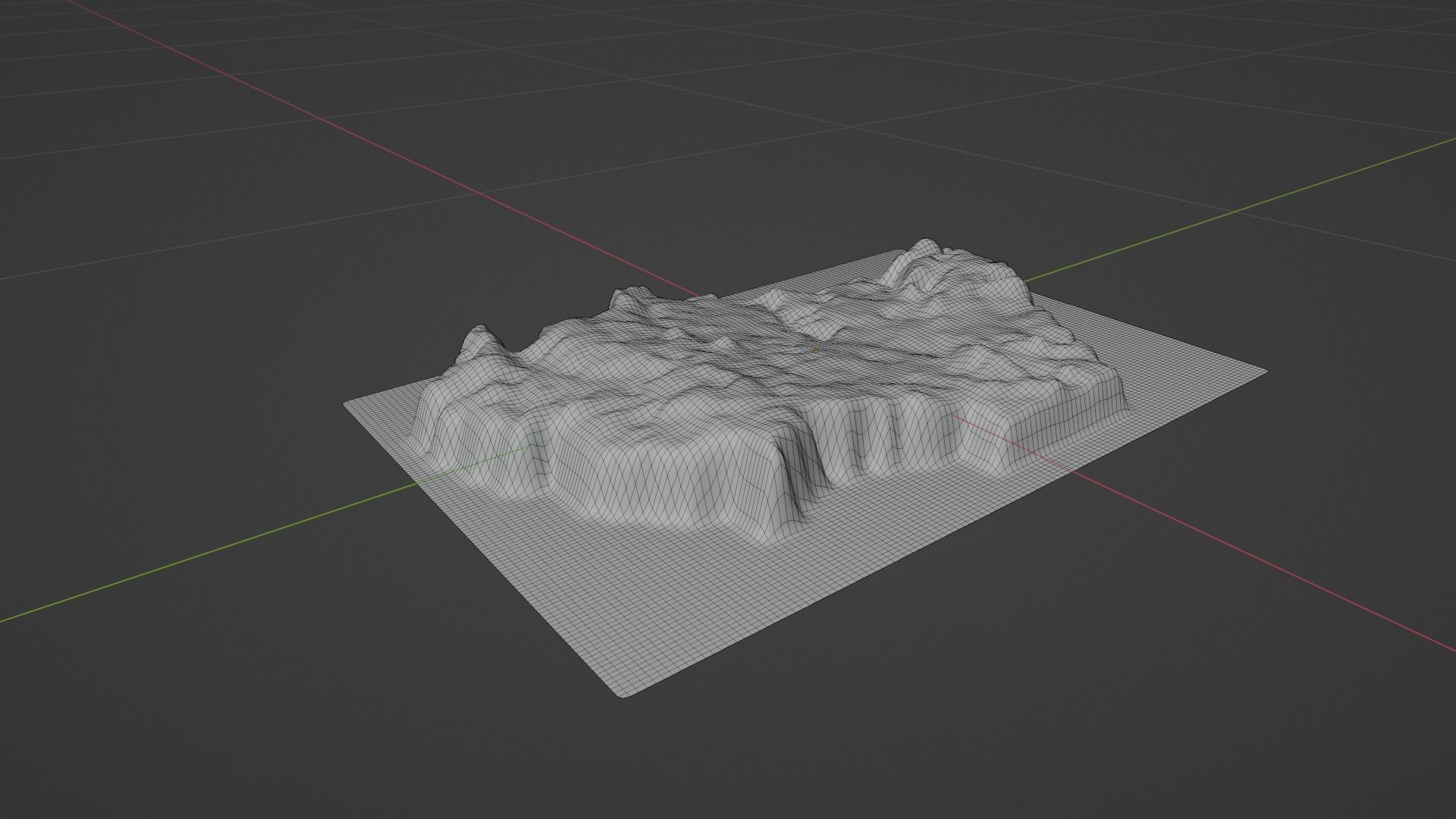 Chad Map Country Low-poly 3D model_9