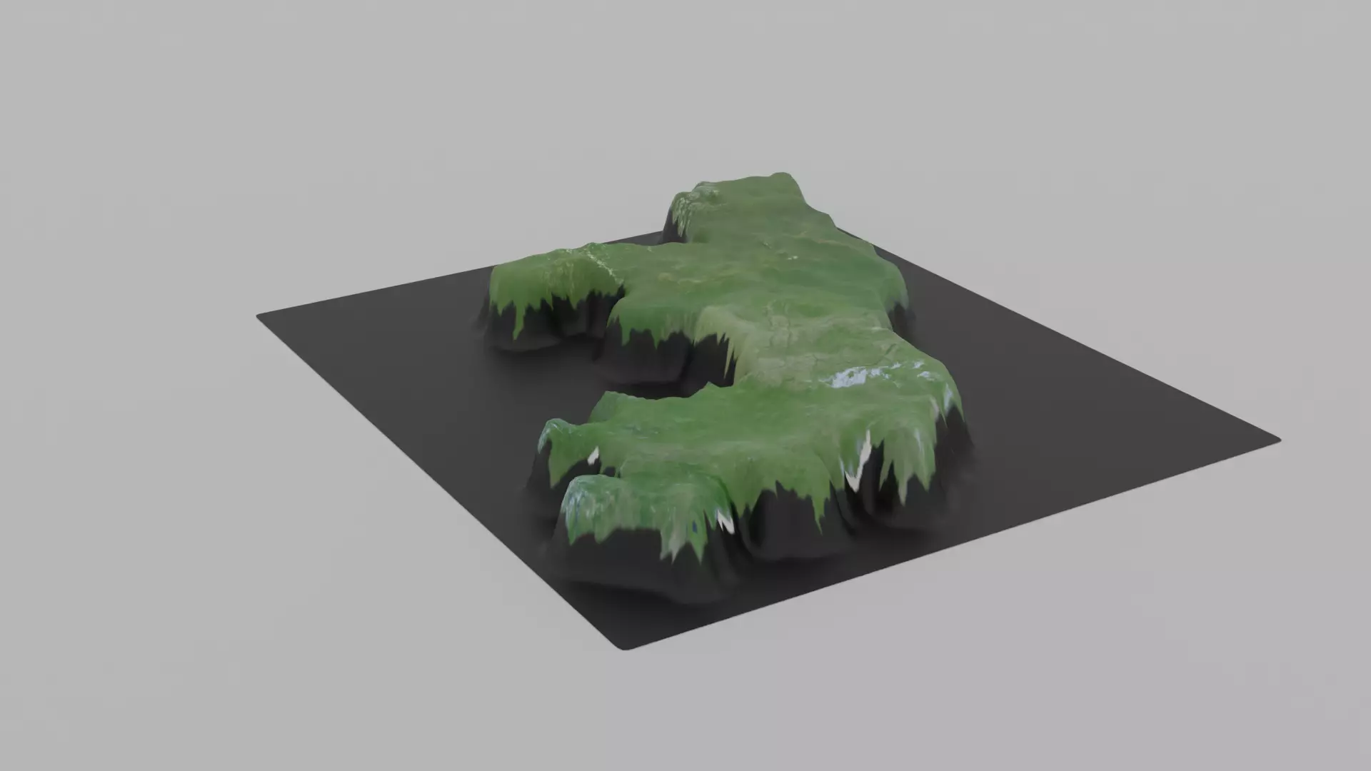 Congo Map Country Low-poly 3D model_0