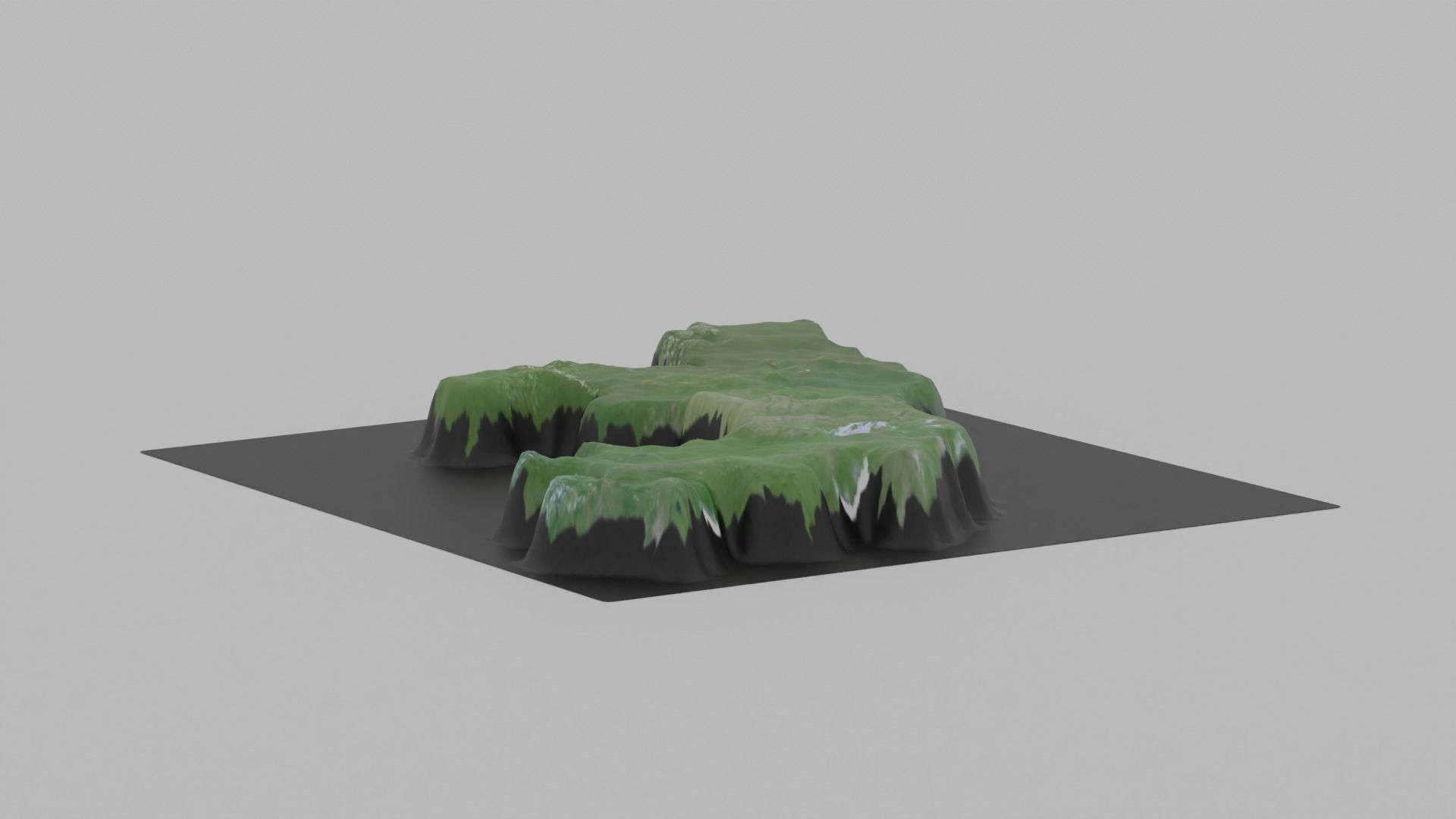 Congo Map Country Low-poly 3D model_6