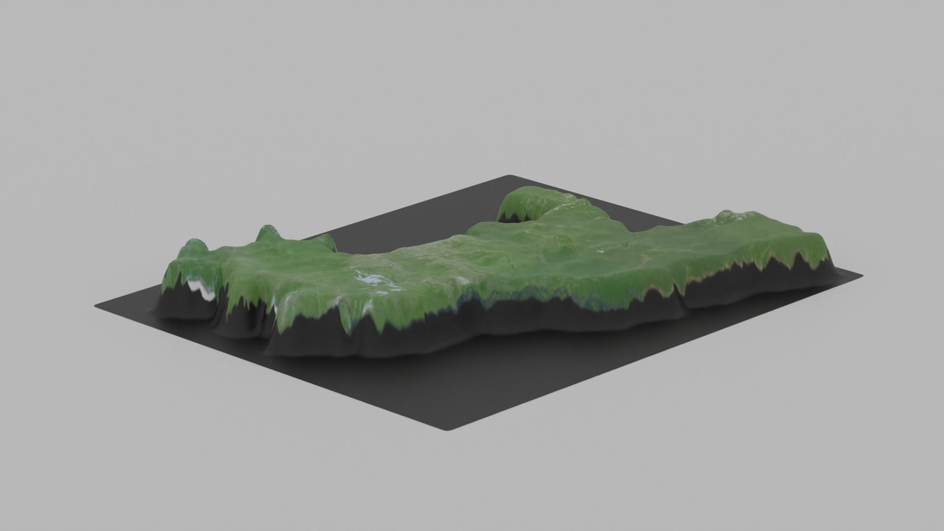 Congo Map Country Low-poly 3D model_7