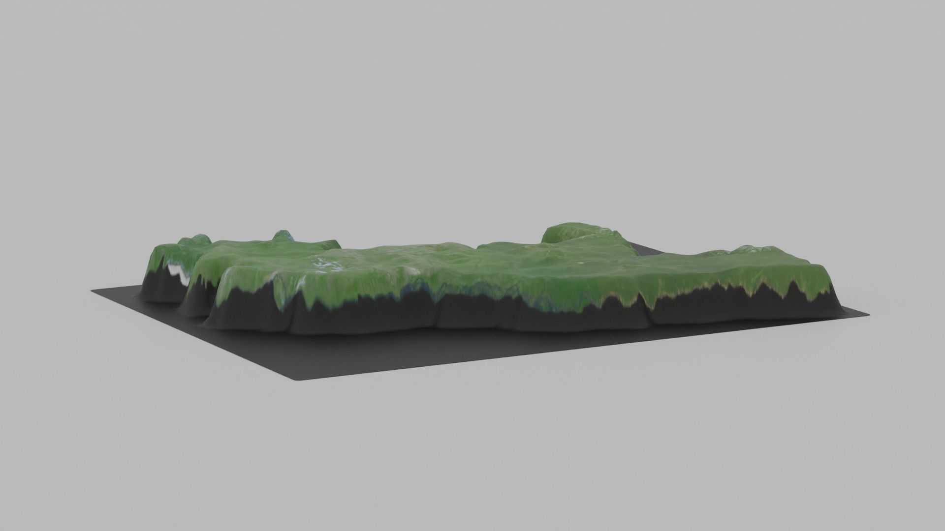 Congo Map Country Low-poly 3D model_3