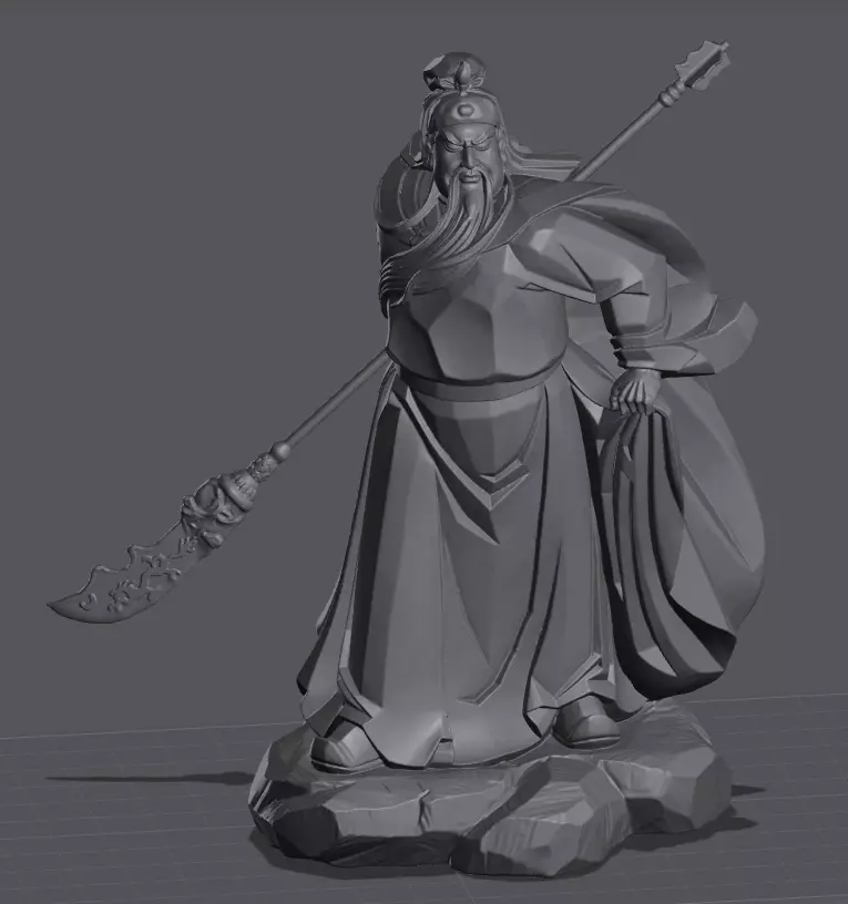 guan yu-china-three kingdoms 3D print model_0