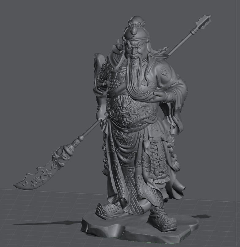guan yu-china-three kingdoms 3D print model_12