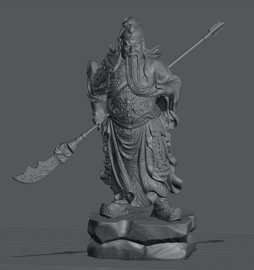 guan yu-china-three kingdoms 3D print model_2