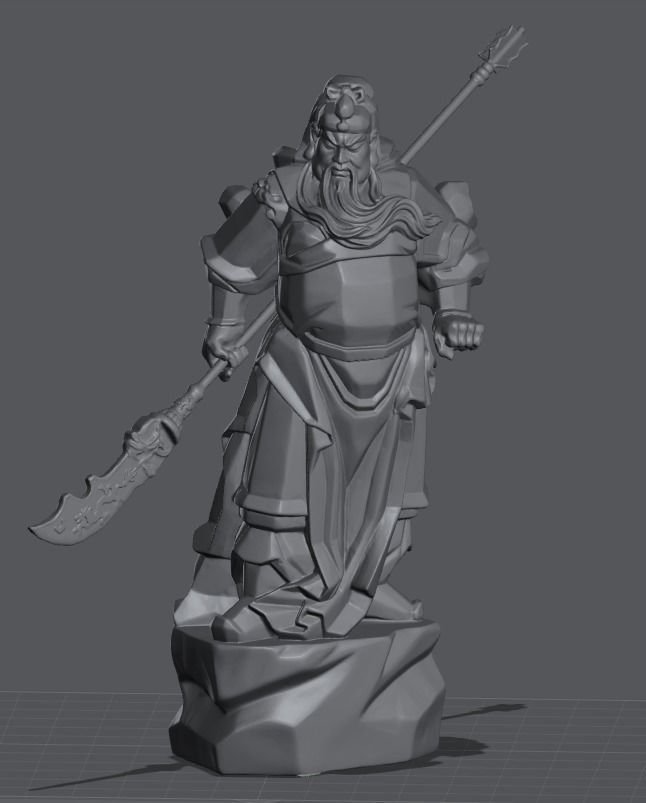 guan yu-china-three kingdoms 3D print model_16
