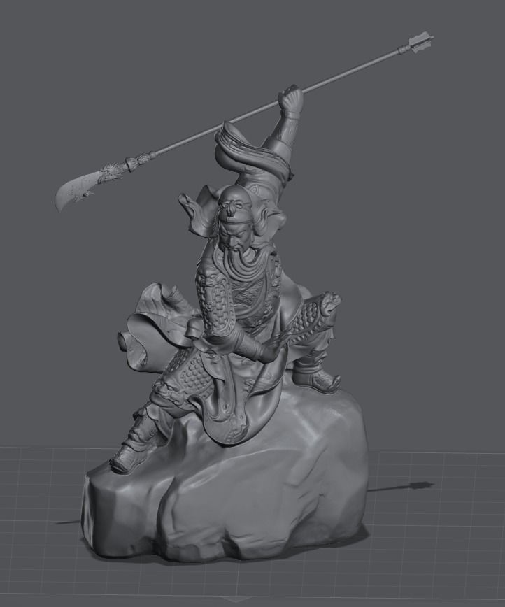 guan yu-china-three kingdoms 3D print model_1