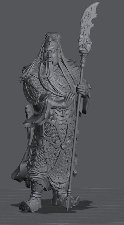guan yu-china-three kingdoms 3D print model_3