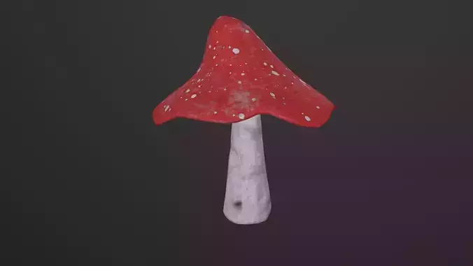 Amanita 3D Model Low-poly 3D model